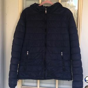 Zara men’s winter jacket with hood coat size XL